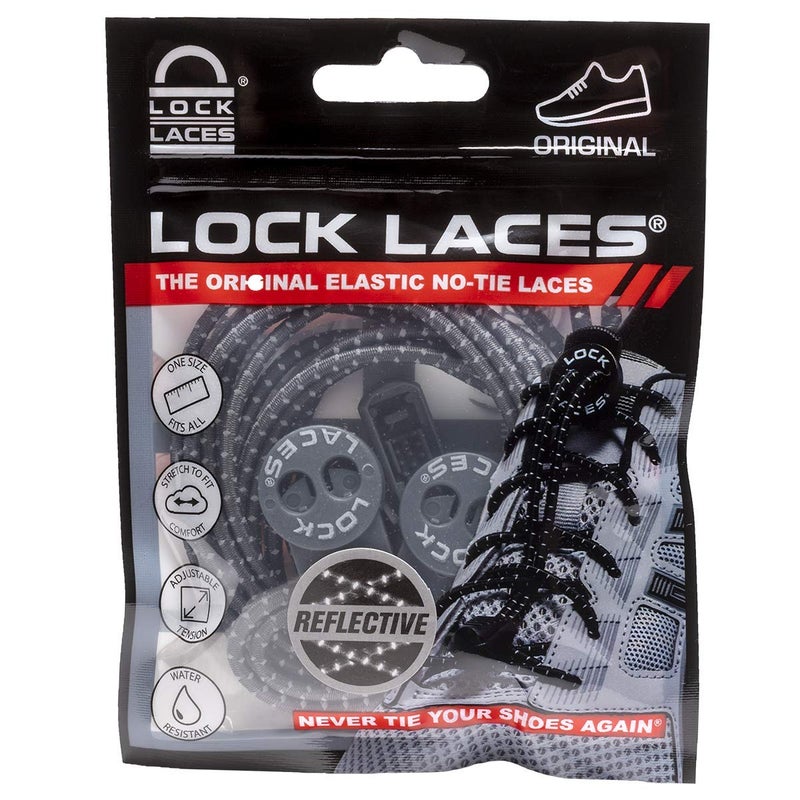 LOCK LACES أربطة حذاء قفل - مقاس واحد يناسب الجميع - أربطة حذاء مرنة بدون ربط للأطفال والبالغين مثالية للأحذية الرياضية، الجري والأحذية الرياضية - Image 2